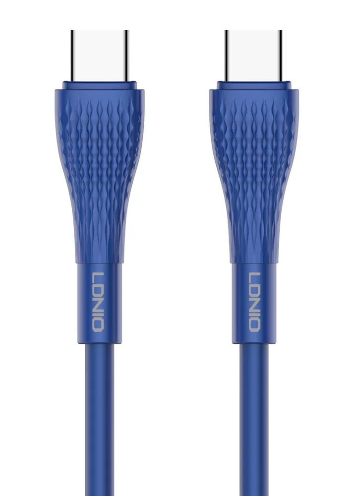 Φωτογραφία προϊόντος: LDNIO καλώδιο USB-C σε USB-C LC672C, 65W PD, 2m, μπλε