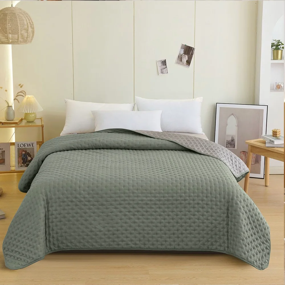 Φωτογραφία προϊόντος: Melinen Home Κουβερλι Μονο Renzo Aqua/dark Grey (160χ240)