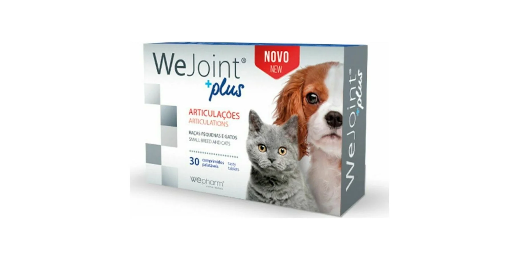 Φωτογραφία προϊόντος: Wepharm WeJoint Plus Small Breed + Cat Συμπλήρωμα Διατροφής Σκύλου + Γάτας Χονδροπροστατευτικό 30 tabs