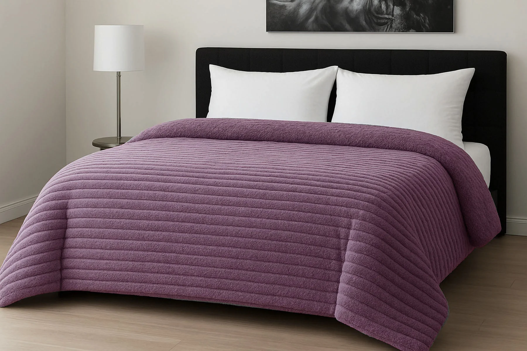 Φωτογραφία προϊόντος: Κουβερτοπάπλωμα Le Blanc Flannel Comfort Σούπερ Υπέρδιπλο 260Χ240 700gsm RIB Lilac