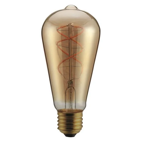 Φωτογραφία προϊόντος: EUROLAMP ΛΑΜΠΑ LED ST64 FILAMENT "DECOR" 5W E27 2000K 220-240V DIMMABLE GOLD