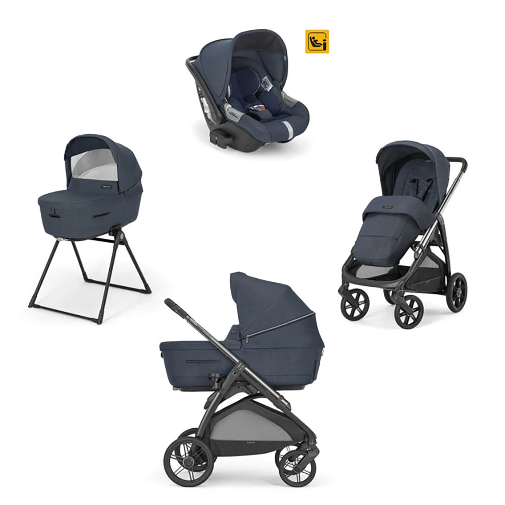 Φωτογραφία προϊόντος: Inglesina Aptica Quattro χρώμα Resort Blue με σκελετό Lithium Black + κάθισμα αυτ/του Darwin - KA61Q0RSB