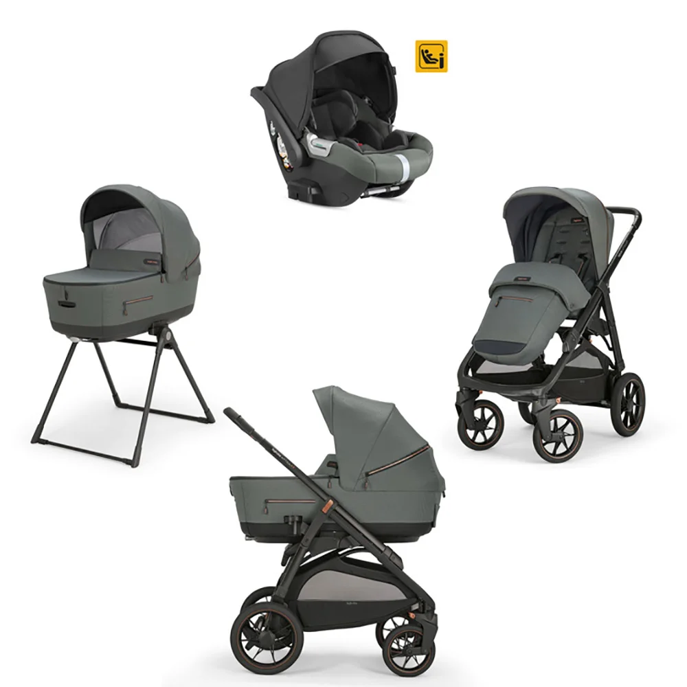 Φωτογραφία προϊόντος: Inglesina Aptica XT Quattro Taiga Green με σκελετό Black + κάθισμα αυτοκινήτου Darwin - KA71Q0TGG