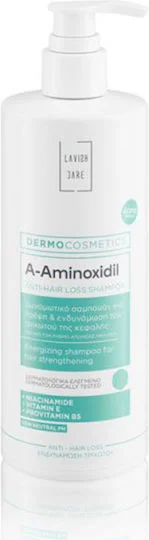Φωτογραφία προϊόντος: LAVISH CARE Dermocosmetics A-Aminoxidil Anti-Hair Loss Shampoo Δυναμωτικό Σαμπουάν για Θρέψη & Ενδυνάμωση του Τριχωτού της Κεφαλής 400ml