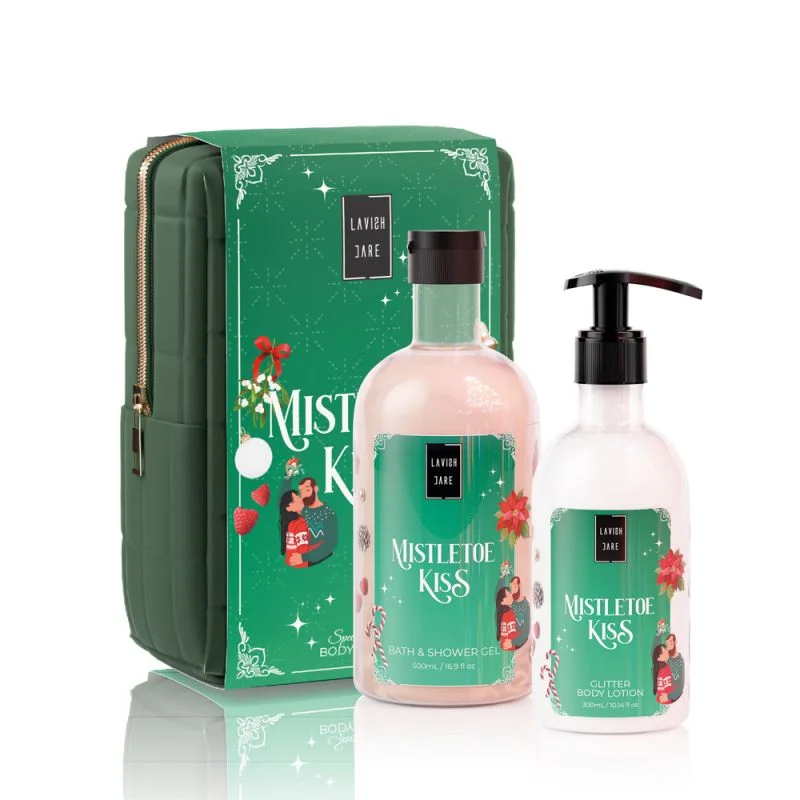 Φωτογραφία προϊόντος: LAVISH Care Mistletoe Kiss Christmas Set Αφρόλουτρο 500ml & Κρέμα Σώματος 300ml
