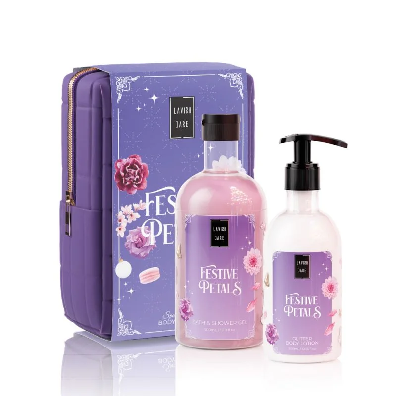 Φωτογραφία προϊόντος: LAVISH CARE Festive Petals Christmas Set Αφρόλουτρο 500ml & Κρέμα Σώματος 300ml