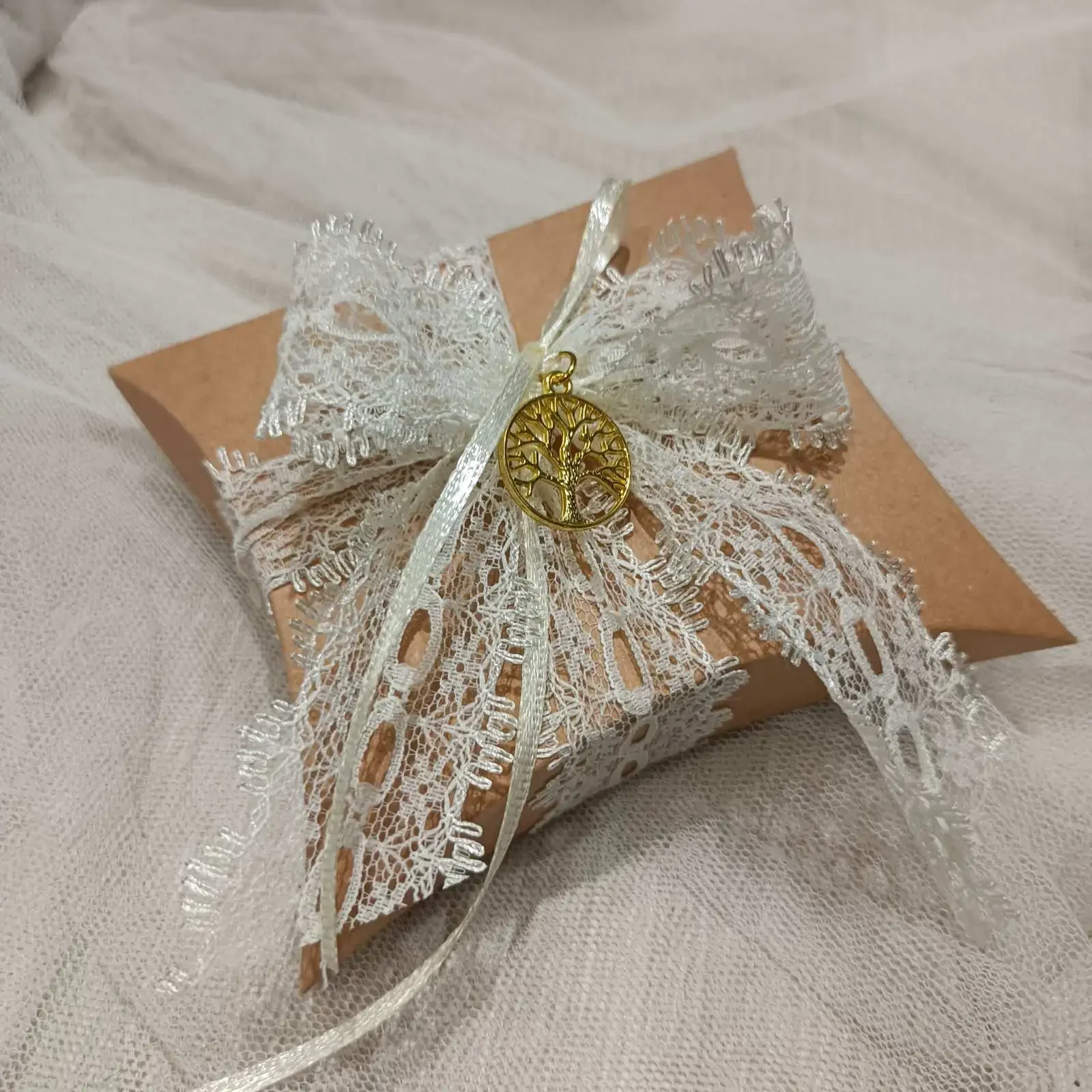 Φωτογραφία προϊόντος: Μπομπονιέρα κουτί craft με δέντρο ζωής