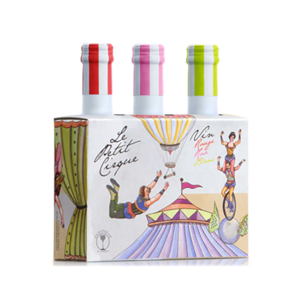 Φωτογραφία προϊόντος: LE PETIT CIRQUE GIFT EDITION (3 ΦΙΑΛΕΣ187ml), WINERY MONSIEUR NICOLAS, 187 ml