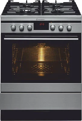 Φωτογραφία προϊόντος: Morris MKG-64201 Κουζίνα Μικτή Ρεύματος / Γκαζιού Inox