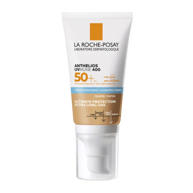 Φωτογραφία προϊόντος: LA ROCHE-POSAY Anthelios UVMUNE 400 SPF50+ Tinted - Αντηλιακή Ενυδατική Κρέμα Προσώπου με Χρώμα (50ml)