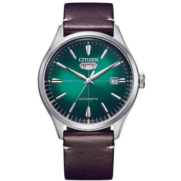 Φωτογραφία προϊόντος: CITIZEN NH8390-03X Gents Automatic Brown Leather Strap