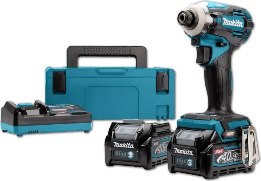 Φωτογραφία προϊόντος: Makita TD001GM201 - Παλμικό Κατσαβίδι Μπαταρίας 40V με βαλίτσα μεταφοράς (Makpac), φορτιστή + 2 μπαταρίες 4.0Ah (2×4.0Ah)