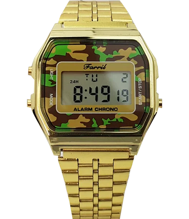Φωτογραφία προϊόντος: FARRIL CAMO YELLOW GOLD DIGITAL WATCH BRACELET