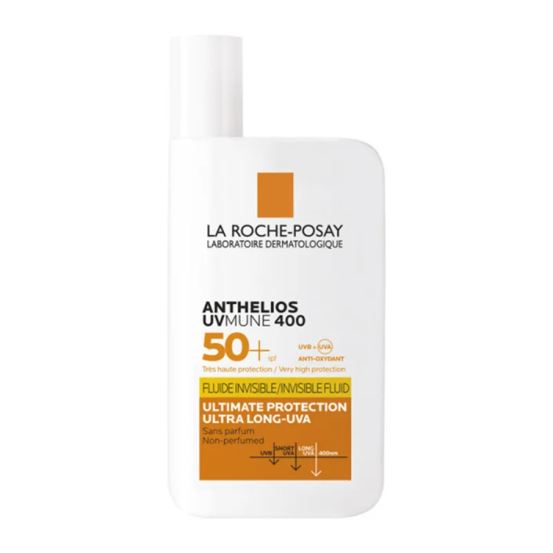 Φωτογραφία προϊόντος: LA ROCHE-POSAY Anthelios UVMUNE400 SPF50+ Invisible Fluid Αντηλιακό Προσώπου για Υψηλή Προστασία χωρίς άρωμα (50ml)