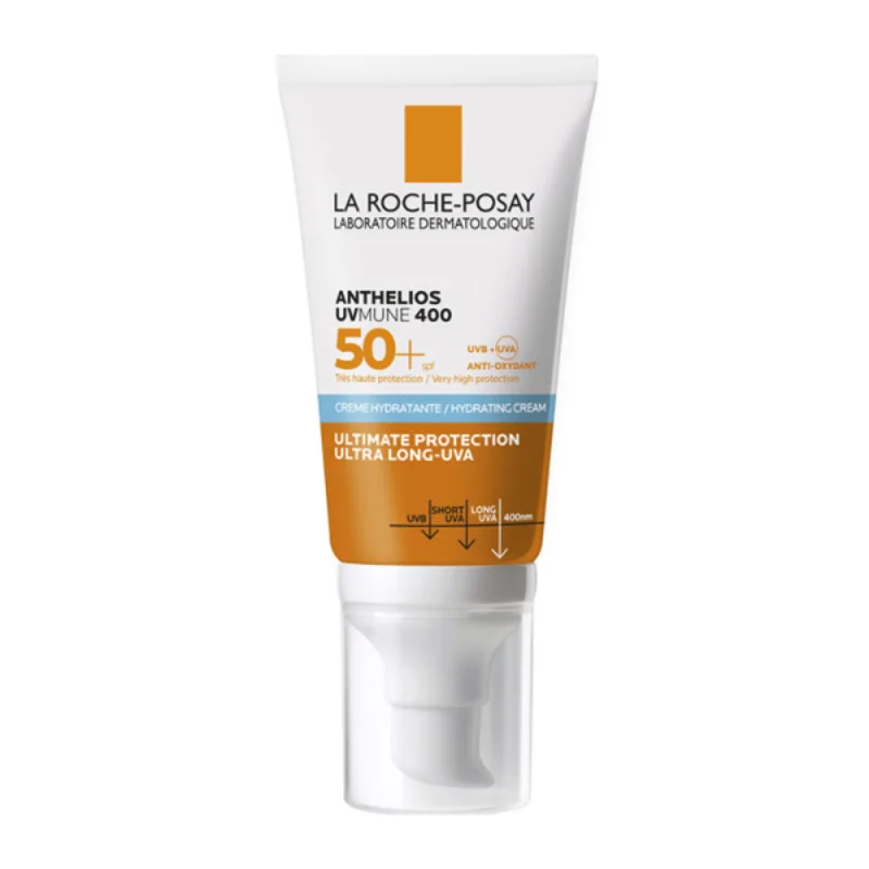 Φωτογραφία προϊόντος: LA ROCHE-POSAY Anthelios UVMUNE400 Hydrating Cream SPF50+ Αντηλιακή Κρέμα Προσώπου με Άρωμα (50ml)