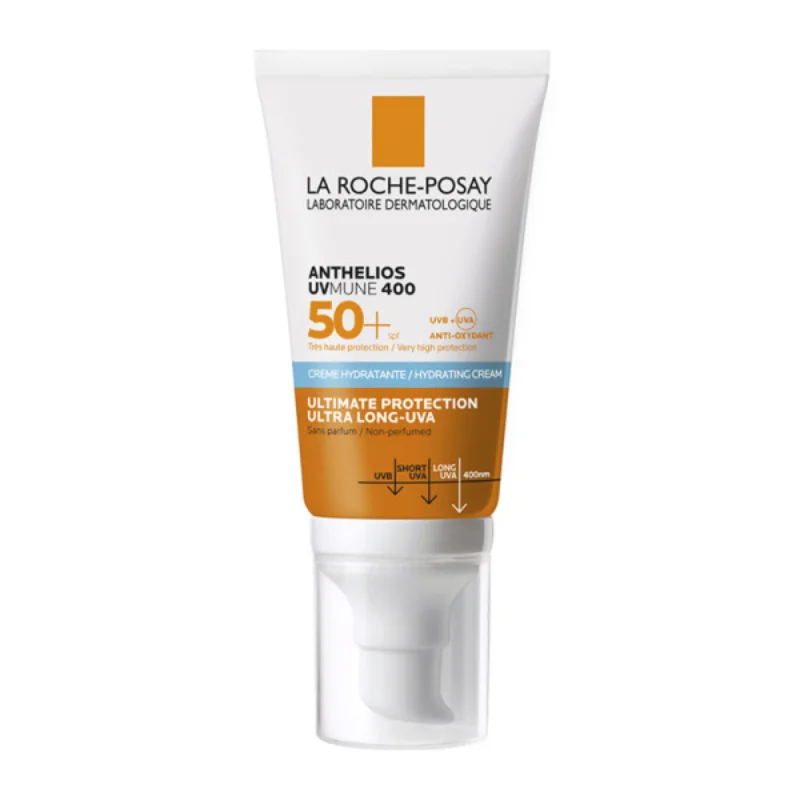 Φωτογραφία προϊόντος: LA ROCHE-POSAY Anthelios UVMUNE400 Hydrating Cream SPF50+ Αντηλιακή Κρέμα Προσώπου Χωρίς Άρωμα (50ml)