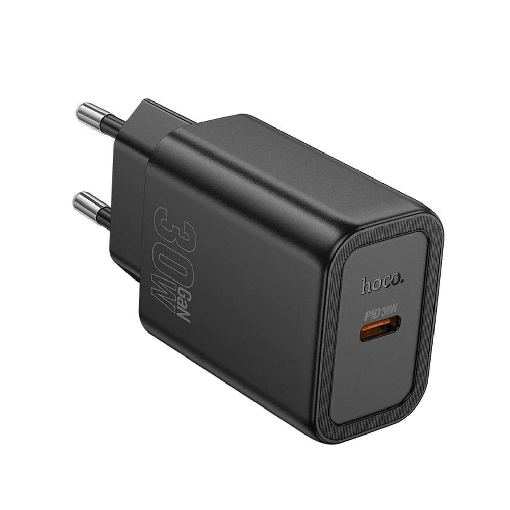 Φωτογραφία προϊόντος: Phone charger Hoco USB C QC PD 30W N62 black