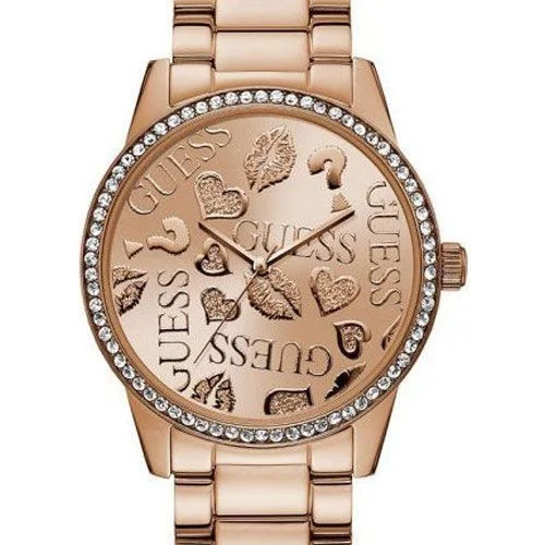 Φωτογραφία προϊόντος: Γυναικείο Ρολόι GUESS Crystals Rose Gold Stainless Steel Bracelet W1205L3