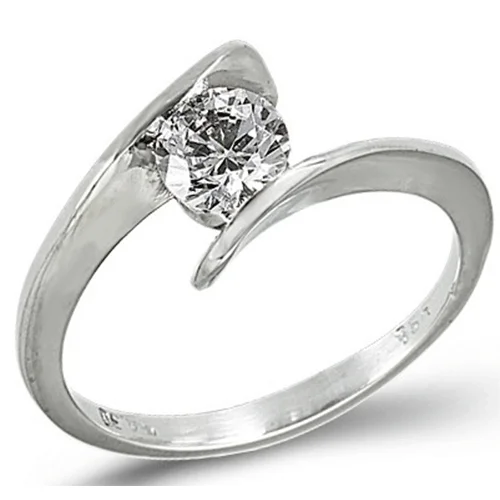 Φωτογραφία προϊόντος: fenixjewelry Λευκο Μονόπετρο Δαχτυλίδι 14k 0176Λ