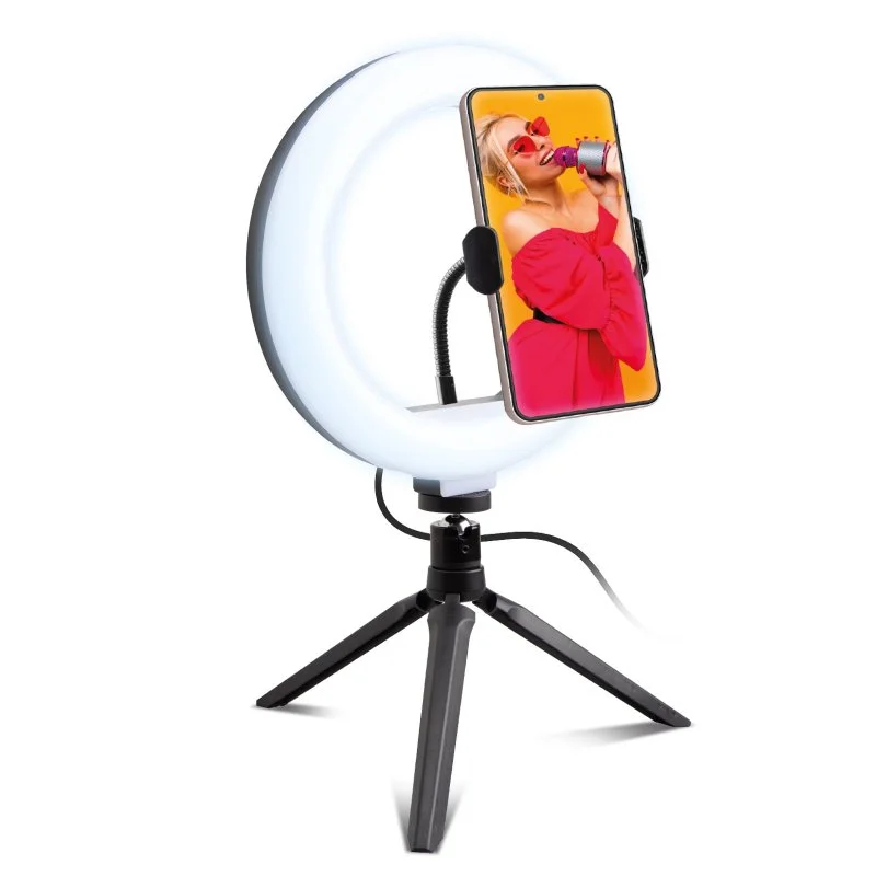 Φωτογραφία προϊόντος: Tripod with 20cm Selfie Ring Light