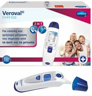 Φωτογραφία προϊόντος: Hartmann Veroval duo scan Ψηφιακό θερμόμετρο με υπέρυθρες ακτίνες αυτιού- μετώπου