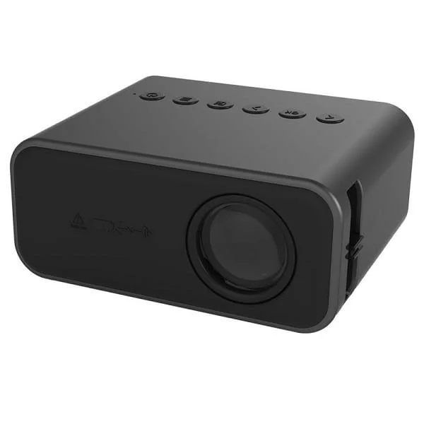 Φωτογραφία προϊόντος: Wownect T500 Mini Projector Λάμπας LED με Ενσωματωμένα Ηχεία Μαύρος