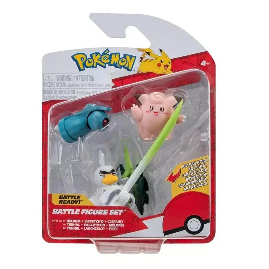 Φωτογραφία προϊόντος: Pokemon Φιγούρες Wave 18 (Clefairy, Beldum, Sirfetch'd) (JW095155-W18-3)