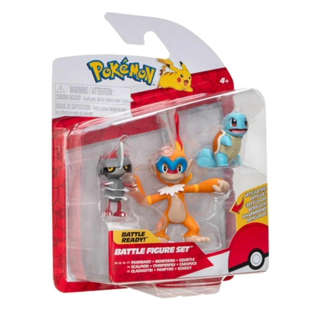 Φωτογραφία προϊόντος: Pokemon Φιγούρες Wave 18 (Pawniard, Squirtle ,Monferno) (JW095155-W18-4)