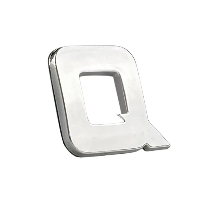 Φωτογραφία προϊόντος: AUTO GS Αυτοκόλλητo γράμμα χρωμίου 3D "Q" 2,7x2,5cm 1τμχ