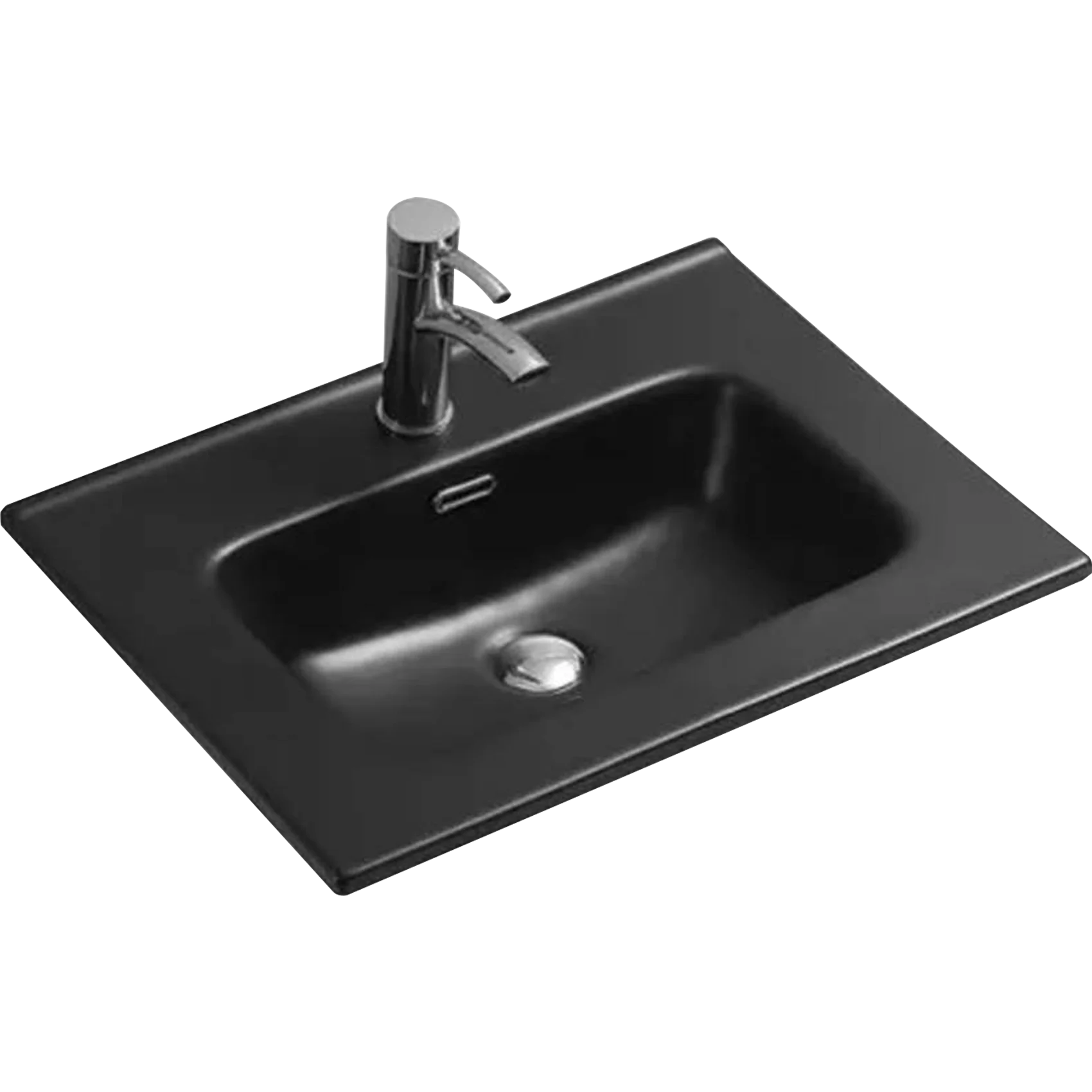 Φωτογραφία προϊόντος: Νιπτήρας επίπλου Vinci Square Black Mat F452210 χρώμα μαύρο ματ