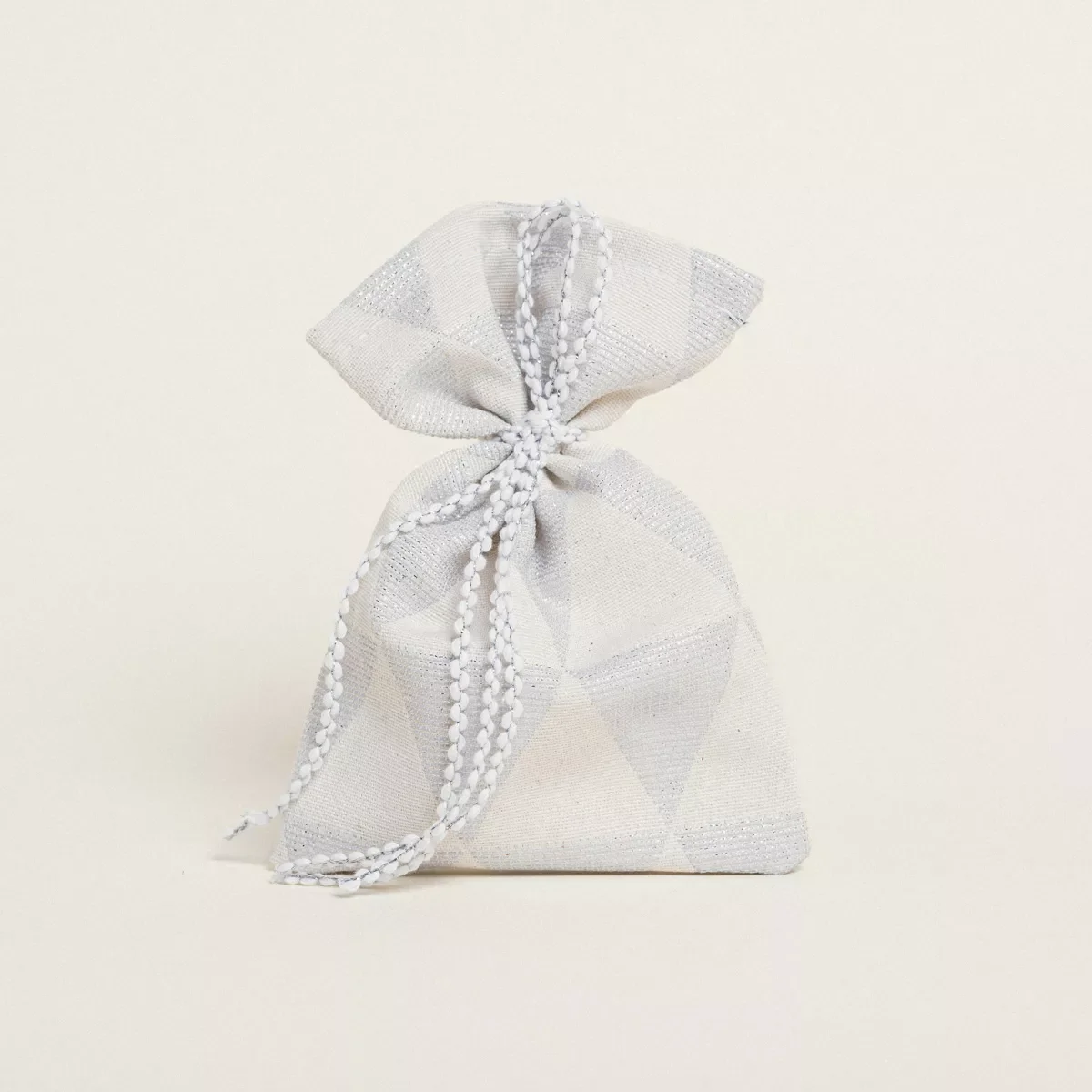Φωτογραφία προϊόντος: Beauty Home ΠΟΥΓΚΙ 12 x 17 cm ΖΑΚΑΡ ΤΡΙΓΩΝΟ ΡΕΤΡΟ ΜΕ LUREX ΑΣΗΜΊ