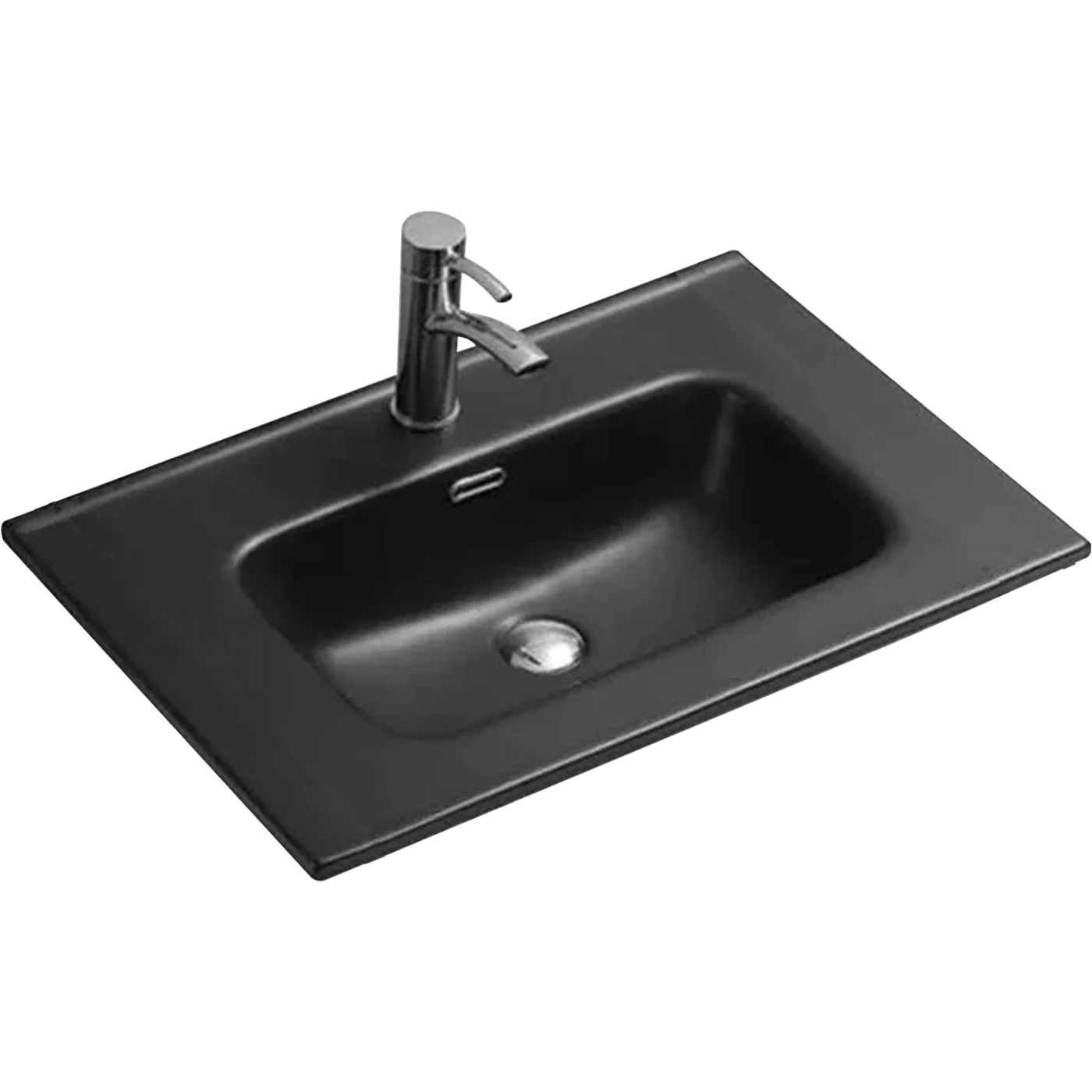 Φωτογραφία προϊόντος: Νιπτήρας επίπλου Vinci Square Black Mat F452220 χρώμα μαύρο ματ