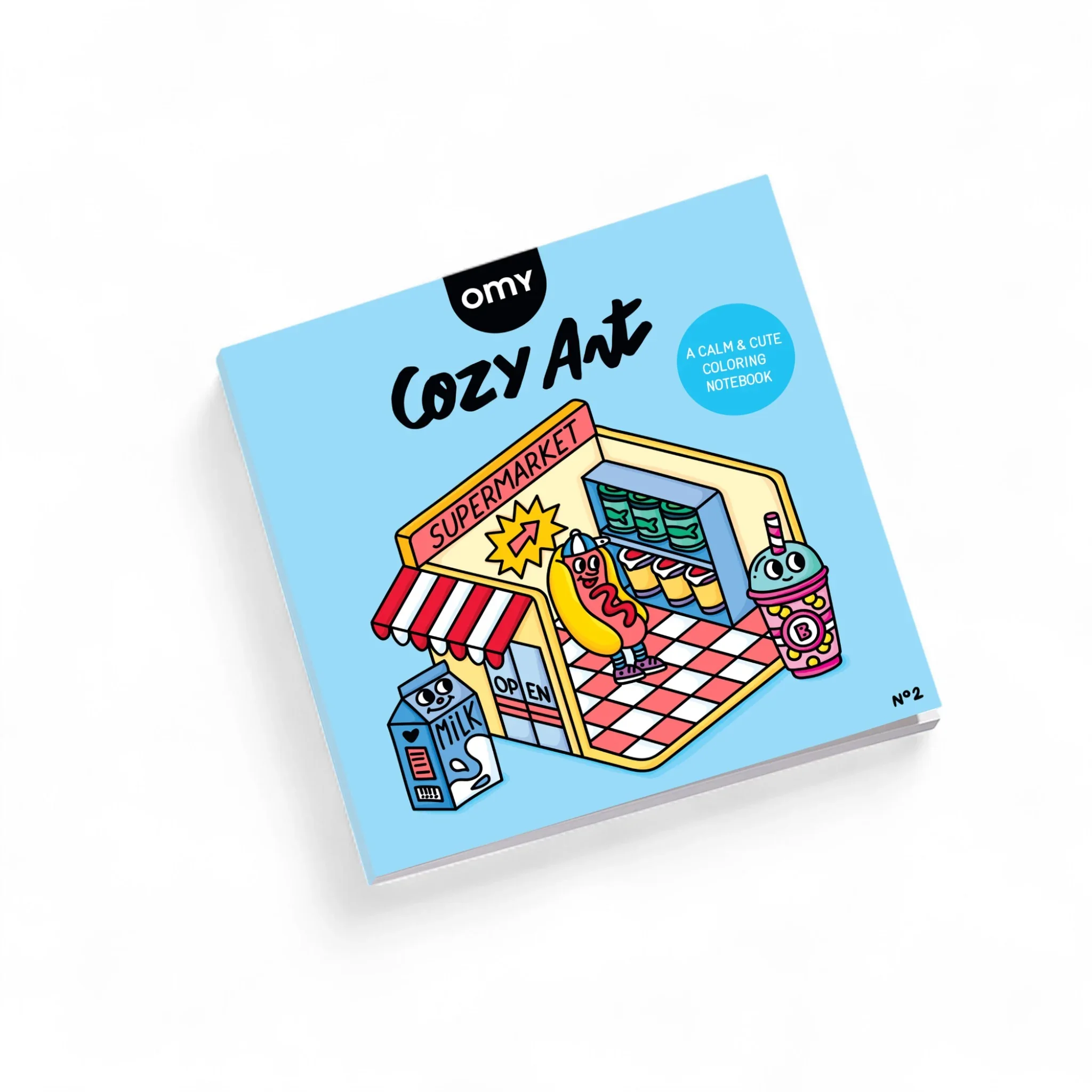 Φωτογραφία προϊόντος: OMY Βιβλίο ζωγραφικής Cozy Art Supermarket