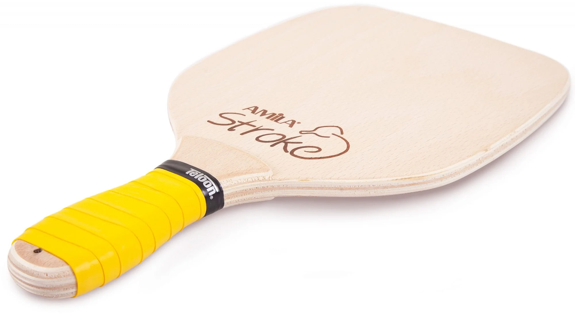 Φωτογραφία προϊόντος: Ρακέτα Παραλίας AMILA Stroke 12mm 400gr Κίτρινο Grip (42288)