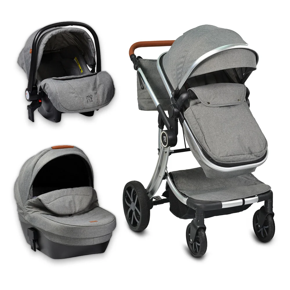 Φωτογραφία προϊόντος: MONI - Baby stroller Polly 3 in 1 grey - 3800146235512
