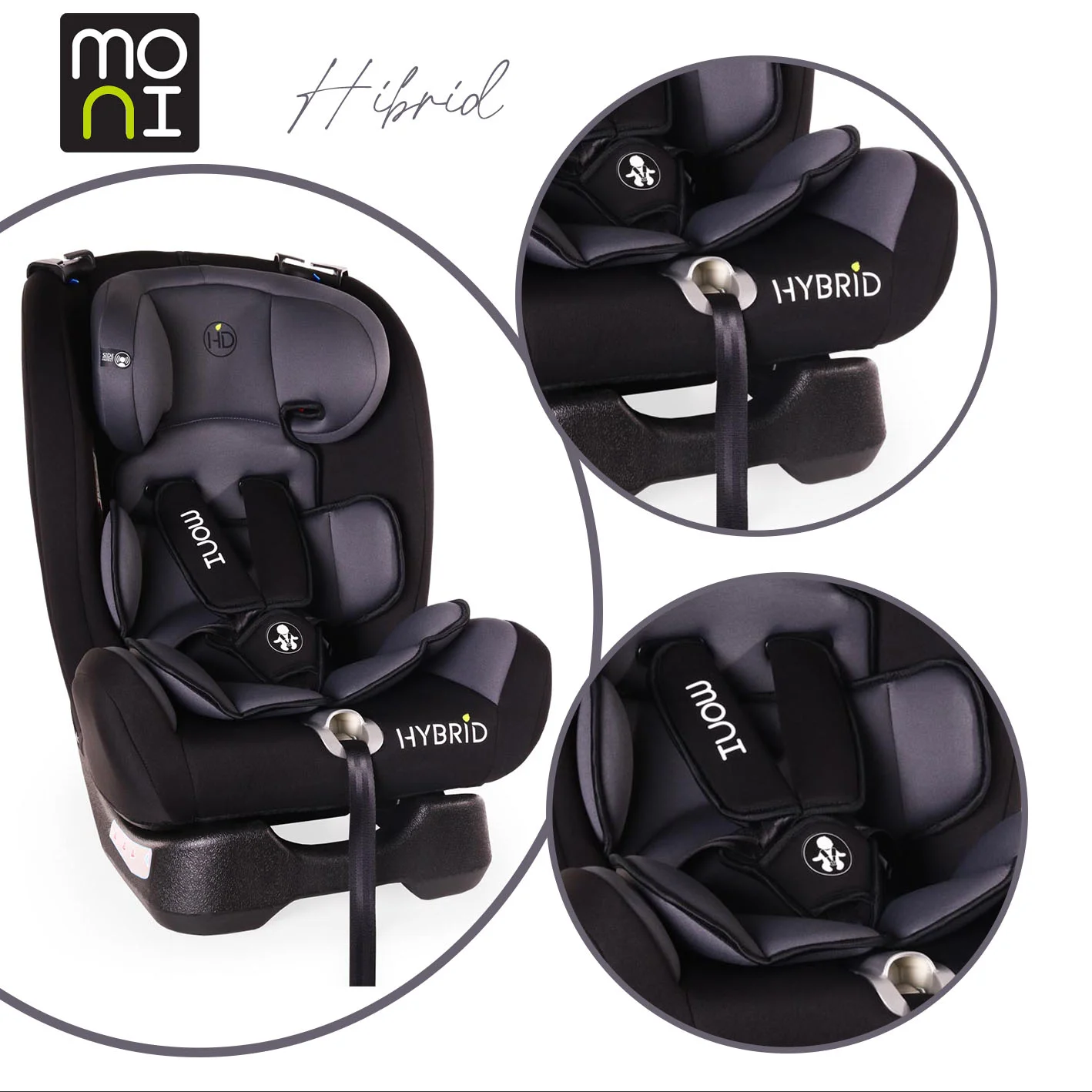 Φωτογραφία προϊόντος: MONI - Car seat Hybrid grey - 3800146239206