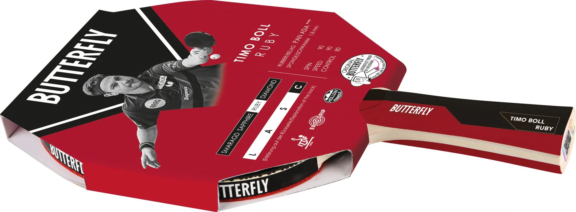 Φωτογραφία προϊόντος: Ρακέτα Ping Pong Butterfly Timo Boll Ruby (97165)