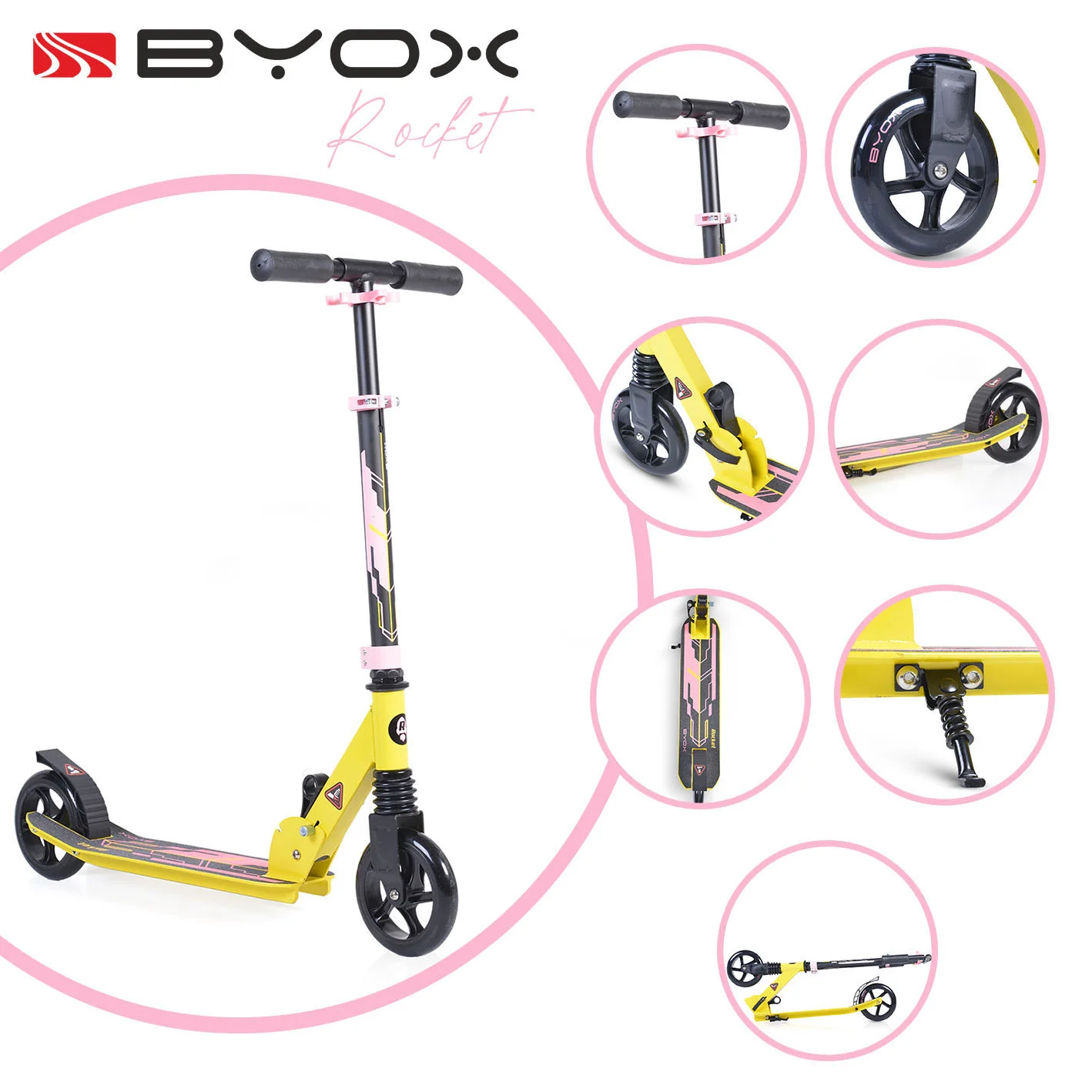 Φωτογραφία προϊόντος: BYOX - Scooter Rocket pink - 3800146227074