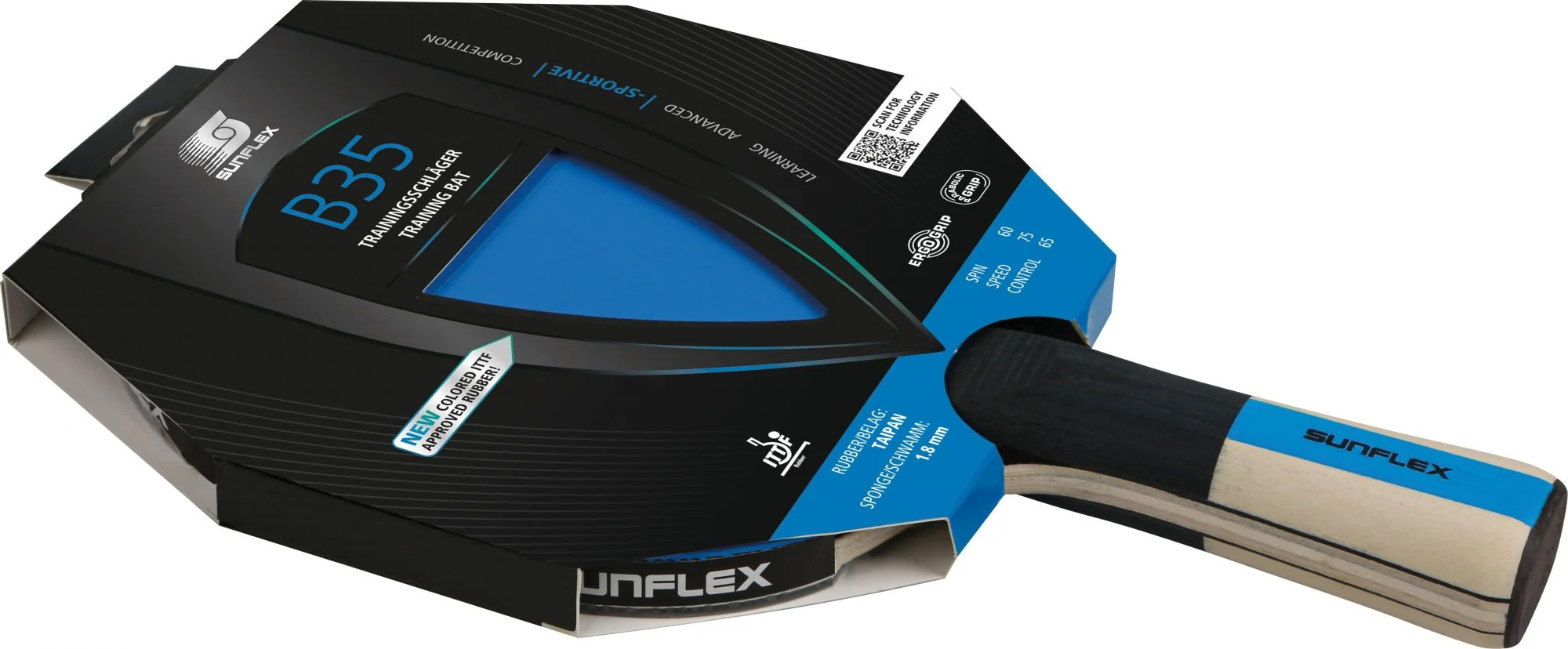 Φωτογραφία προϊόντος: Ρακέτα Ping Pong Sunflex Color Comp B35 (97183)