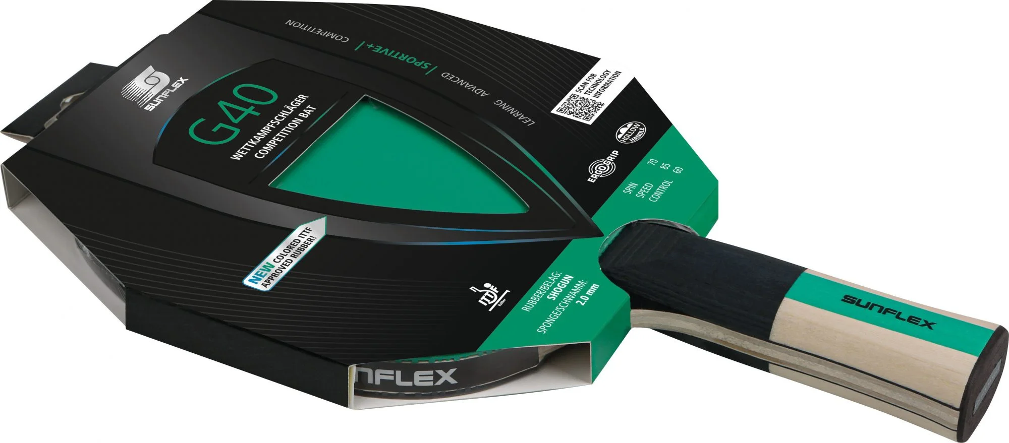 Φωτογραφία προϊόντος: Ρακέτα Ping Pong Sunflex Color Comp G40 (97184)