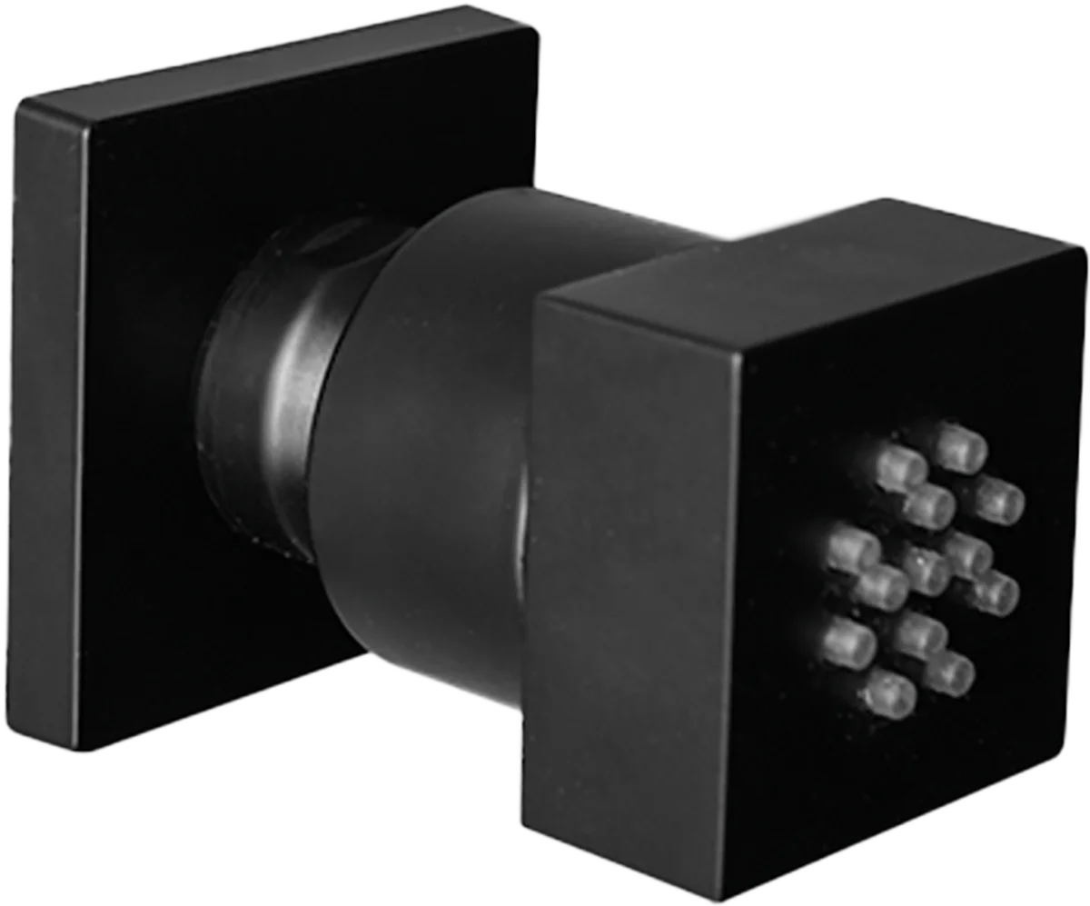 Φωτογραφία προϊόντος: Almar Black Matt Jet+Thermo-Core Push Θερμοστατικός Μίκτης Εντοιχισμού 2 Εξόδων+Κιτ Εντοιχισμού E044029-400 E176632-400 E134001