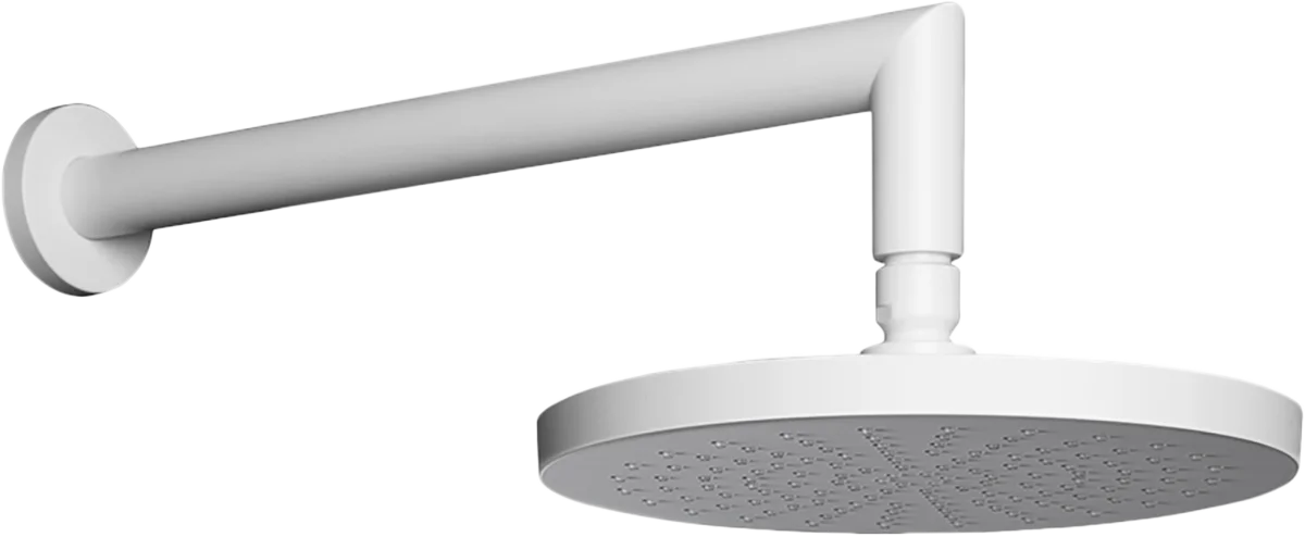 Φωτογραφία προϊόντος: Almar R50809-300+E044075-300 White Matt Βραχίονας Τοίχου Με Κεφαλή Ντους