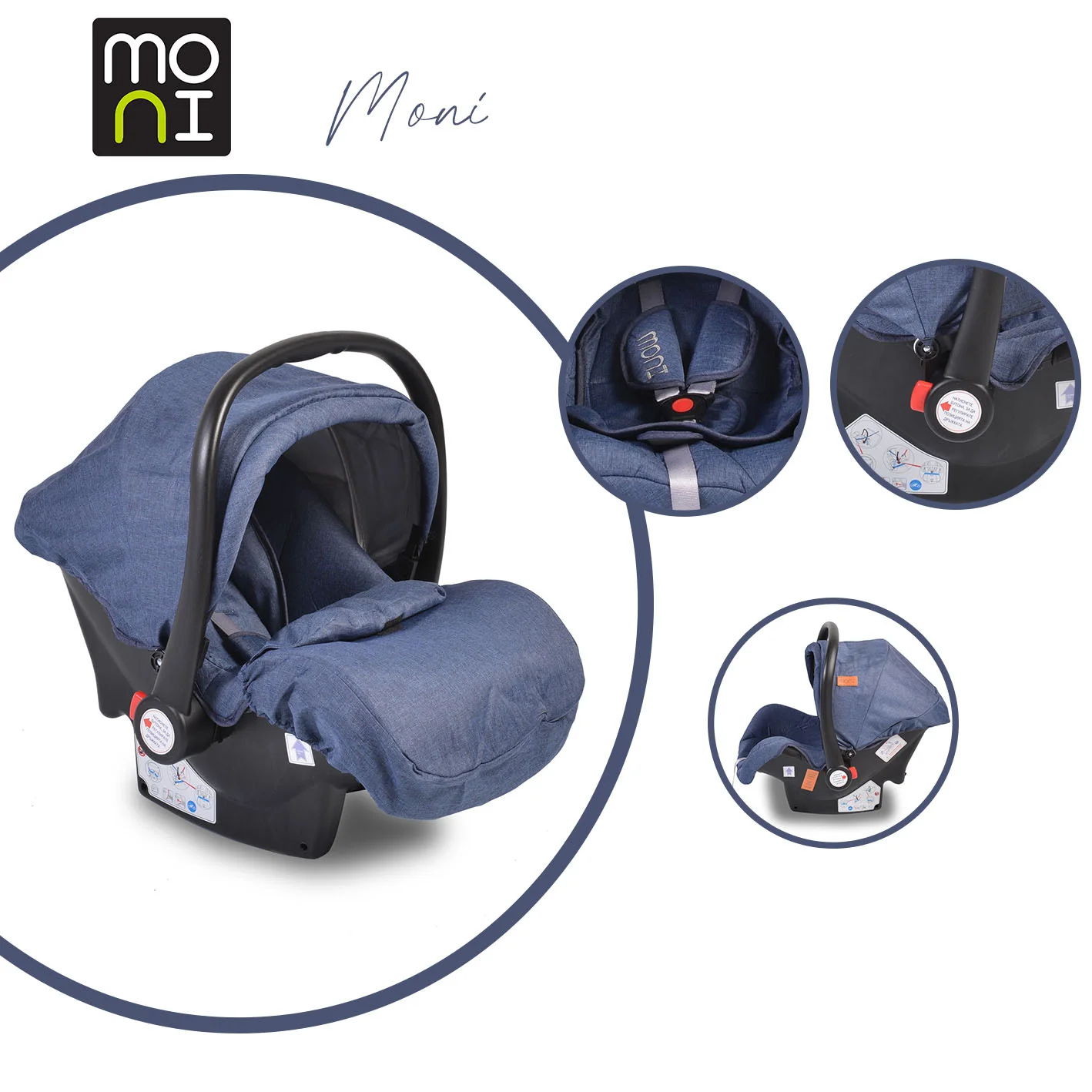 Φωτογραφία προϊόντος: MONI - Car seat Moni denim - 3800146239930