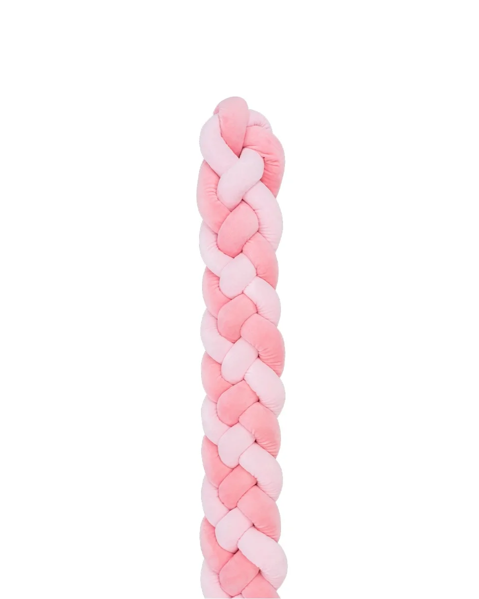 Φωτογραφία προϊόντος: Kikka Boo - Braided bumper 180cm 4 braids (15cm) Pink - 41109050142