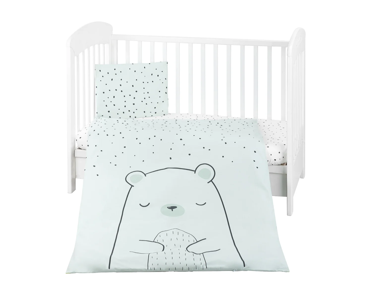 Φωτογραφία προϊόντος: Kikka Boo - Bedding set 5pcs Bear with me Mint - 41101050059