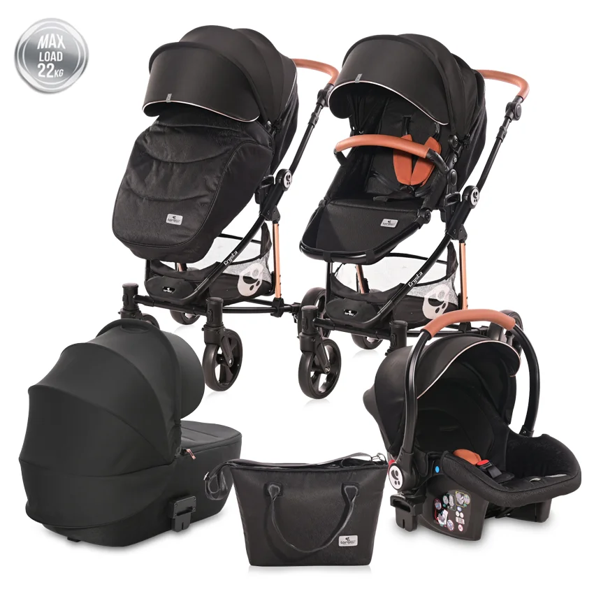 Φωτογραφία προϊόντος: LORELLI - BABY STROLLER CRYSTA 3in1 BLACK DIAMOND - 10021732202