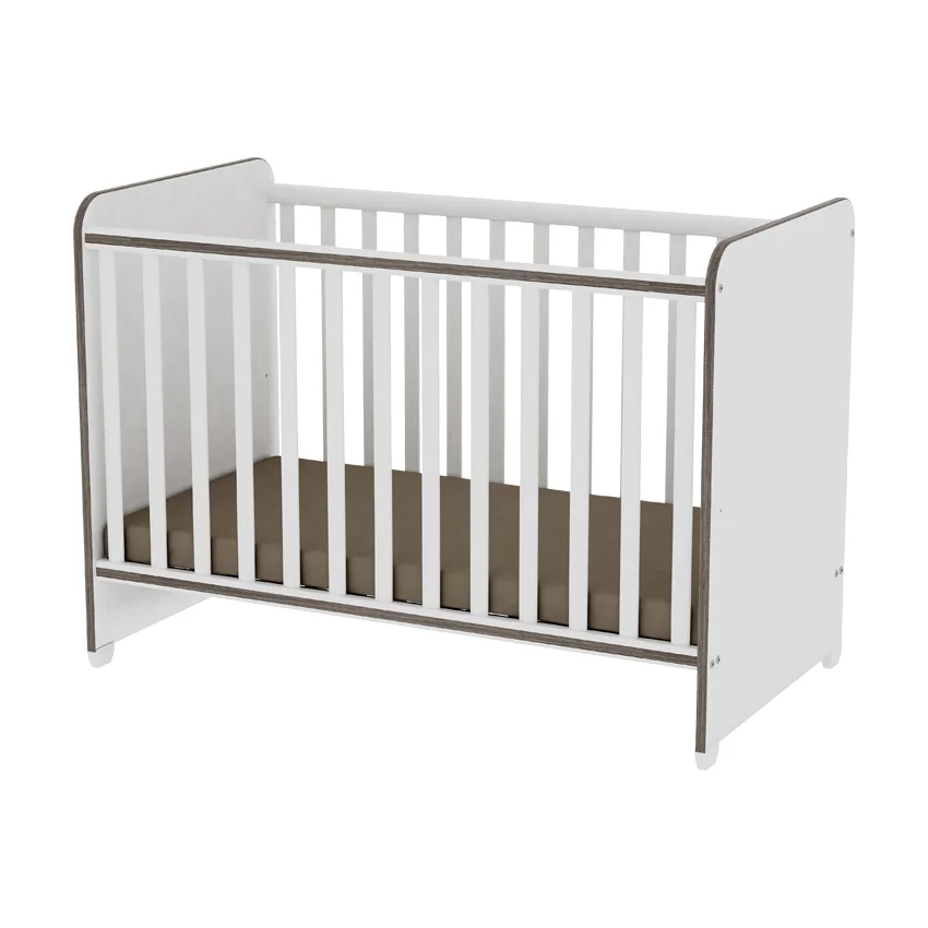 Φωτογραφία προϊόντος: LORELLI - BED SWEET DREAM 60/120 WHITE/COFFE - 10150540027А