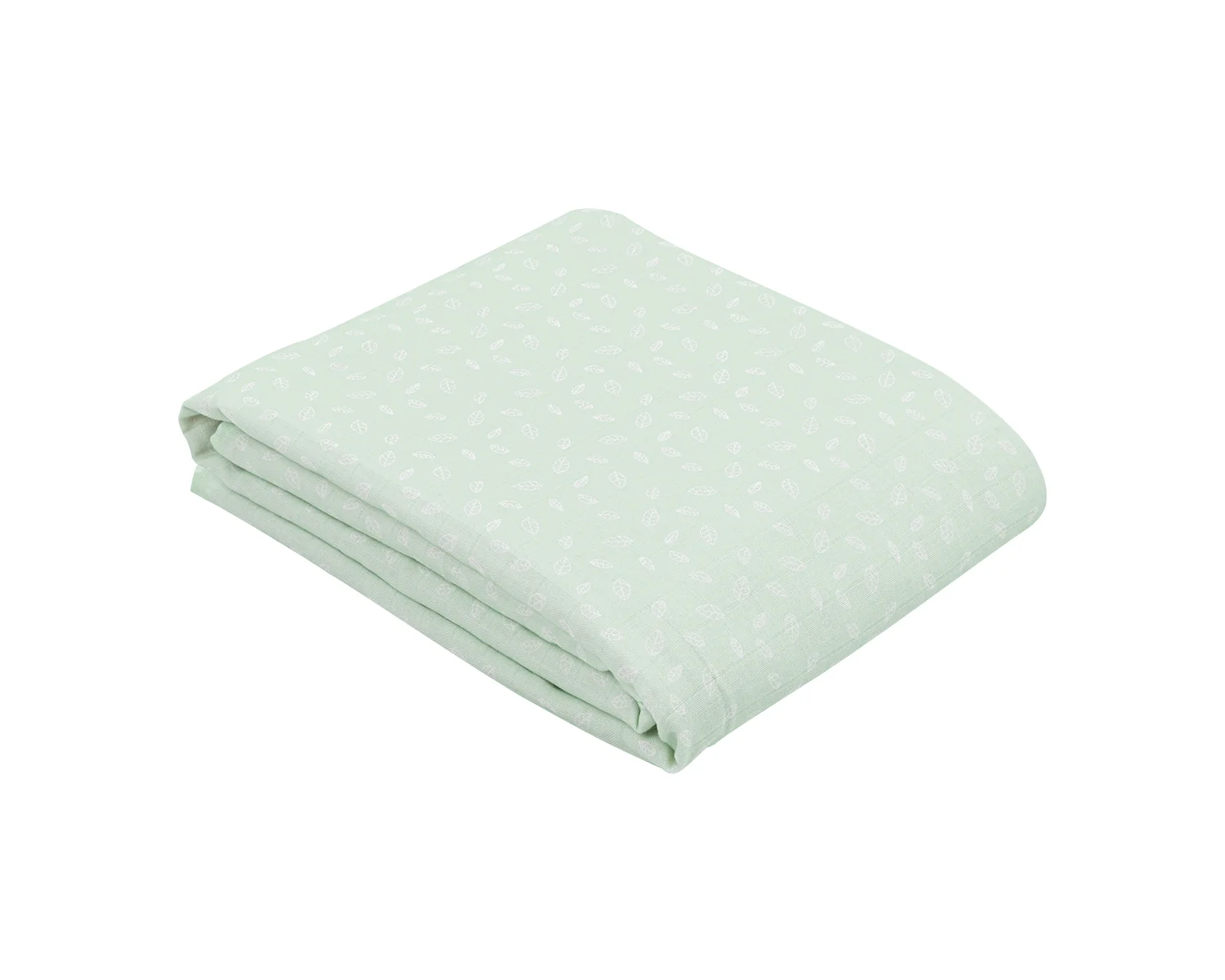 Φωτογραφία προϊόντος: Kikka Boo - Double layer muslin blanket 100x100 cm Leaves Mint - 31103010064