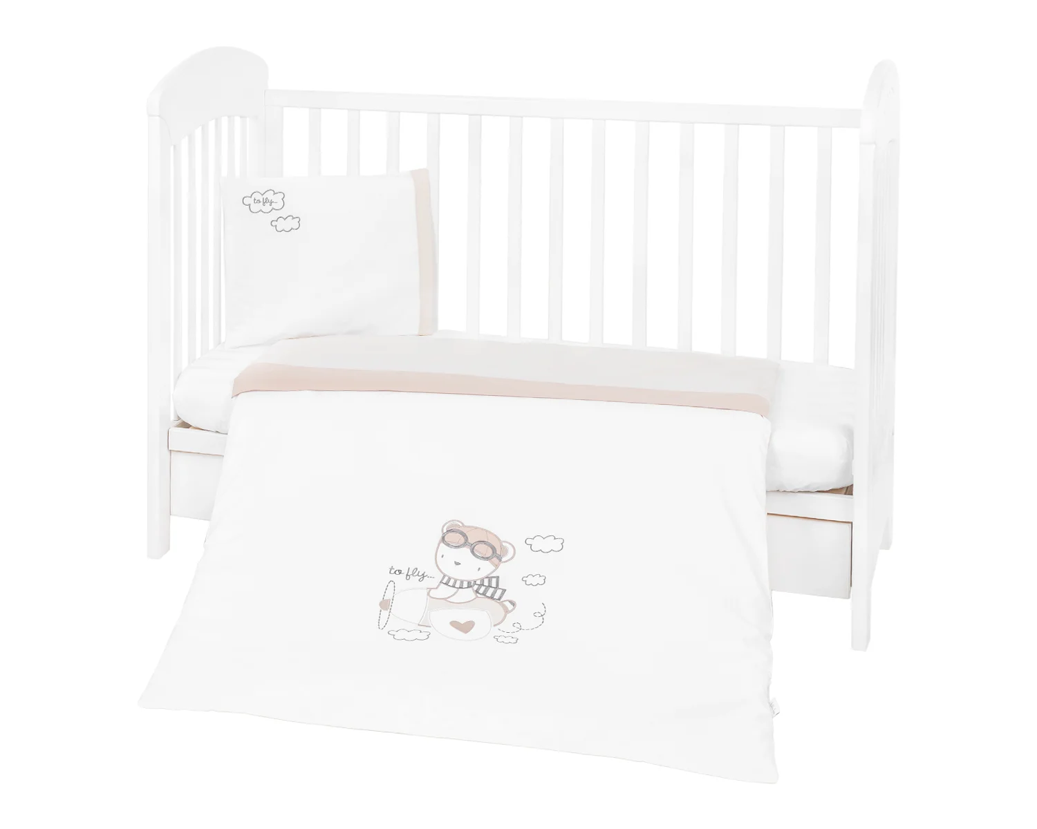 Φωτογραφία προϊόντος: Kikka Boo - Bedding set 3pcs embroidery Dreamy Flight - 41101030128