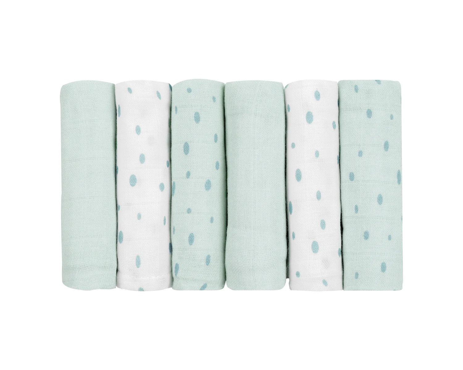 Φωτογραφία προϊόντος: Kikka Boo - Muslin cloth set 6pcs 30x30 cm Dots Blue - 31103010081